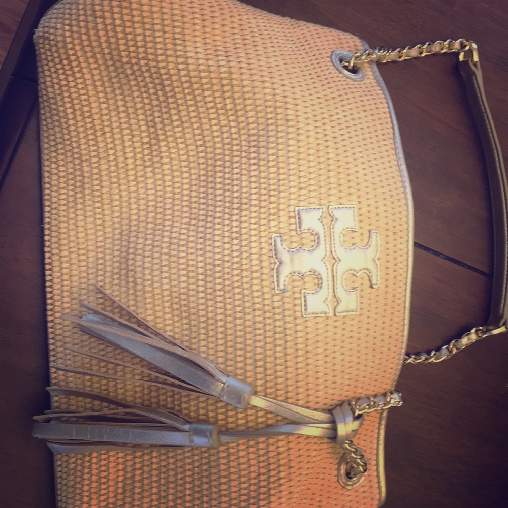 Tory Burch wicker purse